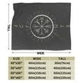 thumbnail image 3 of DouZhe Ultra-Soft Micro Fleece Lightweight Flannel Bed Blanket, Ancient Viking Runic Symbols Print Cozy Warm Throw Blankets, 80"x60", 3 of 7