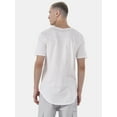 thumbnail image 4 of No Boundaries Men's & Big Men's Longline Curved Hem Elongated Tee Shirt, 2-Pack, Sizes XS-5XL, 4 of 7