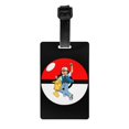 thumbnail image 1 of Custom Pokemon Pikachu Luggage Tag for Suitcases Cute Baggage Tags Privacy Cover ID Label, 1 of 1