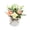 Pink, variant on Tuscom Artificial Rose Bush 7 Inch White Faux Flower Plant in Pot, Lifelike Plastic Rose Arrangement for Desk Office Living Room Shelf Photography Prop Home Gift