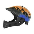 thumbnail image 1 of Casco de bicicleta para niños Casco de bicicleta para niños Moderno Ligero Transpirable para niños naranja azul, 1 of 9