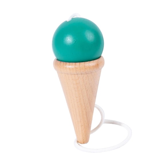 Balle d'Adresse Préscolaire Traditionnelle Japon Tama à Lancer et Cadeau Jouets Anti-Réflexes Extérieur Simple Enfants Débutants Ados Vert
