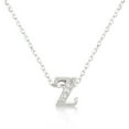 thumbnail image 1 of Precious Stars Micro-Pave Cubic Zirconia Initial Z Pendant Necklace, 1 of 1