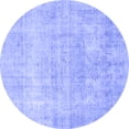 thumbnail image 1 of Ahgly Company Indoor Round Persian Blue Traditional Area Rugs, 3' Round, 1 of 4