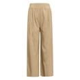 thumbnail image 4 of Bibifish Womens Pants Slate Pleated Waist Lightweight Baggy Tapered Leg Pants Outdoor Trips Daily Wear Trousers With Side Pockets, 4 of 6