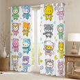 thumbnail image 2 of Castle Fairy Bear Astronaut Curtains Pack of 2 (42x84 Each),Galaxy Curtains Blackout, 2 of 6