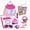 Bag-17PCS, variant on HopeRock Pretend Play Makeup Toy Set for Girls - Stylish Handbag with Makeup Accessories, Phone, Watches, Glasses - Birthday Gift for Little Girls Age 3-6 Years Old(17 Pcs)
