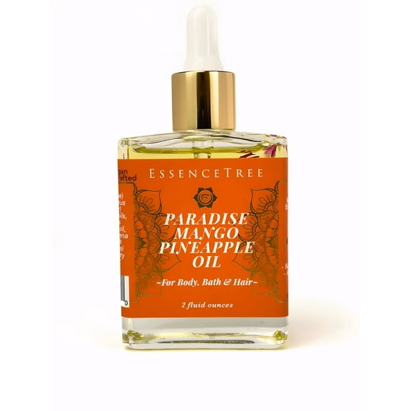 EssenceTree Paradise Mango Pineapple Body Oil - Tropical Blend, 1 oz