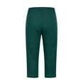 thumbnail image 5 of QURATI High Waisted Capri Leggings for Women Soft Slim Yoga Pants for Running Cycling Workout Straight Leg Casual Workout Travel Cropped Pants Summer Activewear M, 5 of 5