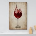 thumbnail image 2 of wall26 Canvas Print Wall Art Retro Vintage Fancy Red Wine Splash Drinks &amp; Cocktails Alcohol Digital Art Modern Art Decorative Bohemian Chic Kitchen/Food for Living Room, Bedroom, Office - 32&quot, 2 of 5