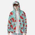 thumbnail image 2 of Lsque Watermelon Pattern UPF 50+ Lightweight Sun Protection Men's Women's Long Sleeve Shirt, Hoodie Performance -XX-Large, 2 of 7