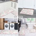 thumbnail image 5 of Pioneer Flower Floral Print Pattern Kitchen Rugs Sets Of 2, Anti Fatigue Non Slip Washable Floor Mats for Kitchen Sink Laundry, 17X30 Inch + 17X47 Inch, 5 of 6