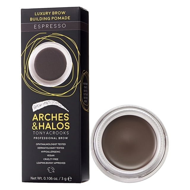 Arches & Halos - Pomada para construcción de cejas de lujo en espresso, 0.1 oz Arches & Halos Arches & Halos Maquillaje para cejas 0.106 oz