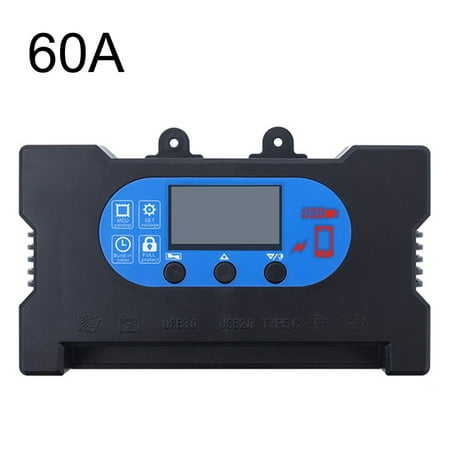 

Solar Charge Controller Dual Type-C Port Solar Control Regulator