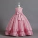 thumbnail image 5 of Ropa para niños, vestido de niña con punto de onda, vestido de princesa con lazo grande, vestido de niña de flores para niñas, 5 of 6