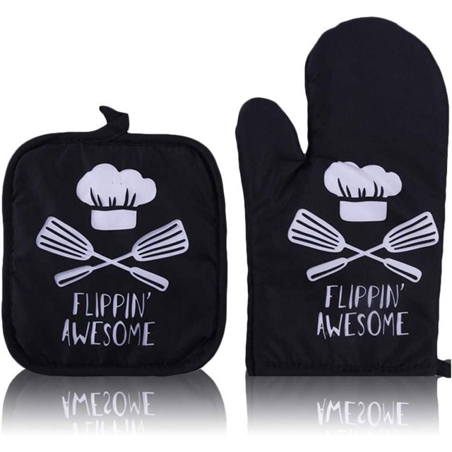 Manoplas para horno, 2 piezas, manoplas para horno y agarraderas, manoplas para horno resistentes al calor, manoplas duraderas para horno, agarraderas para ollas para cocinar, hornear, microondas