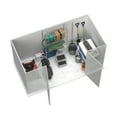 thumbnail image 6 of Absco AB1111 10 x 5 ft. Single Door Space Saver Metal Garden Shed, Woodland Gray, 6 of 11