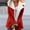 Red, variant on Fuzzy Fleece Jackets for Women, Lapel Button down Faux Lined Warm Coat, Long Sleeve Jackets Outwear