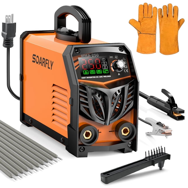 Soldadora de electrodo SOARFLY 250A, máquina de soldar por arco 110V/220V