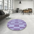 thumbnail image 4 of Ahgly Company Machine Washable Indoor Rectangle Transitional Medium Purple Area Rugs, 2' x 3', 4 of 7