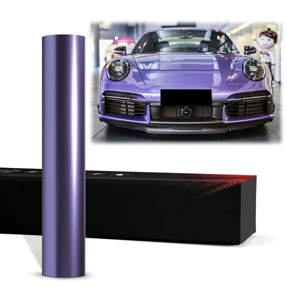 PET Liquid Metallic Viola Purple Gloss Vinyl Wrap Auto Car Sticker Decal Film Sheet Bubble Free Air Release Technology