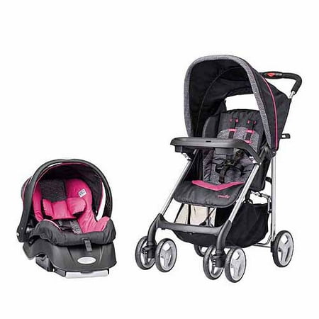 Evenflo JourneyLite Travel System, Party Pink Koi