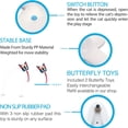 thumbnail image 3 of With two replacement parts Automatic cat flying toy for indoor cats, 3 of 5