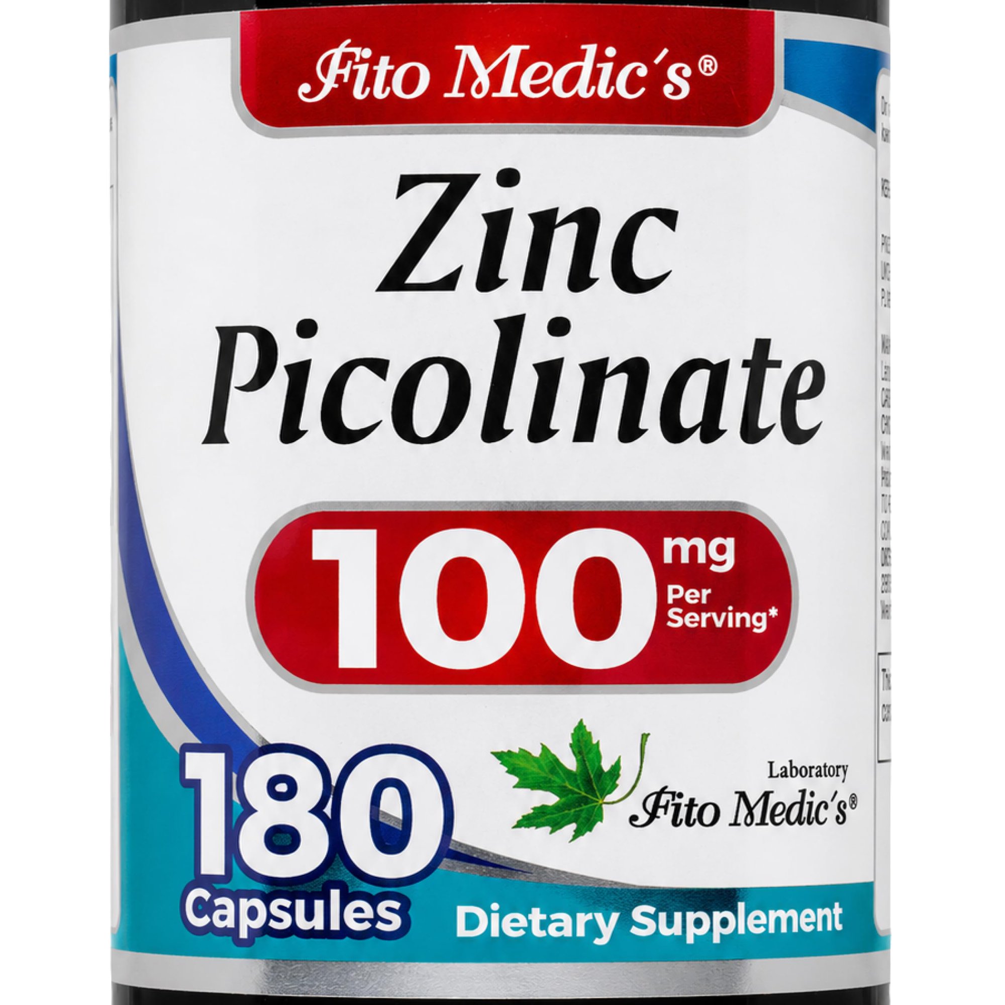 Zinc Supplements | Zinc Picolinate | Dietary Supplement | 180 Capsules