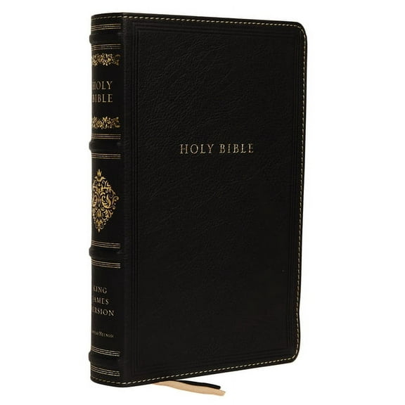 Kjv, Sovereign Collection Bible, Personal Size, Genuine Leather, Black, Red Letter Edition, Comfort Print: Holy Bible, K, (Hardcover)