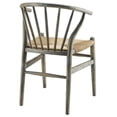 thumbnail image 4 of Modway Flourish 18.5" Wood and Rope Dining Side Chair in Gray, 4 of 5