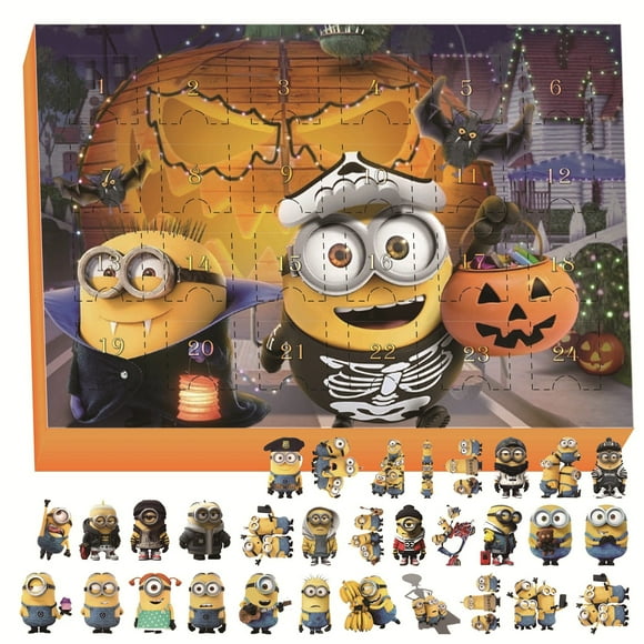 Halloween Advent Calendar Contains 24 Gifts, Halloween Cute Figures Doll Advent Calendar, Halloween Countdown Calendar With Surprise Toys, Halloween Collectible