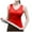 Red, variant on Wovix Womens V-Neck Sleeveless Thermal Base Layer Double Lined Y2K Vintage Trendy Lace Cropped Tank Tops High Stretch Slim Tunic Tank Tops For Daily Winter Clothes
