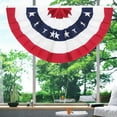 thumbnail image 4 of American Flag Skirt Decor Independence Day Fan-shaped Banner, 4 of 7
