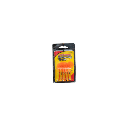 Johnson Swimming Grub Fishing Lure Chartreuse-Orange 1/8 oz