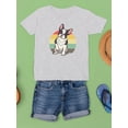 thumbnail image 3 of Retro French Bulldog Sitting T-Shirt Juniors -Image by Shutterstock,  Medium, 3 of 4