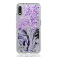thumbnail image 5 of LG K22 Phone Case, LG K22+ Case, LG K32 Case, Rosebono Hybrid Bling Glitter Sparkle Epoxy Graphic Marble Colorful Silicone Skin Cover Armor Case for LG K22 (Purple), 5 of 6