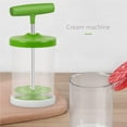 thumbnail image 4 of Maoww 1PC Manual Press Double Mesh Creamer Foamer DIY Cream Maker Baking Tools Green, 4 of 6