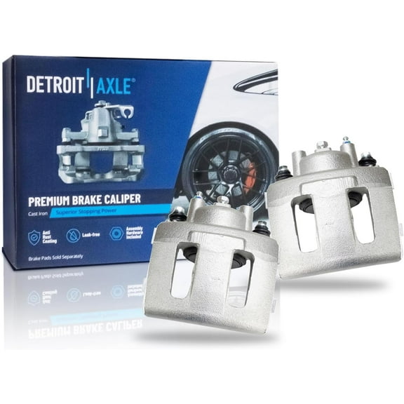 Detroit Axle - Front Brake Calipers Replacement for Jeep TJ Wrangler Grand Cherokee Wagoneer Comanche - 2pc Set
