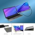 thumbnail image 5 of SideTrak Swivel 14" Attachable Portable Laptop Monitor FHD IPS USB Laptop Dual Screen with Kickstand | Mac, PC, & Chrome Compatible | Fits All Laptop Sizes | USB-C or Mini HDMI Powered (Dark Silver), 5 of 8