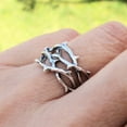 thumbnail image 2 of AOOOWER Hollow Thorn Rings Open Rings Adjustable Finger Rings Adjustable Open Rings, 2 of 7