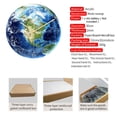 thumbnail image 2 of Luminous Earth Wall Clock Acrylic Silent Home Decor Wall Clock, 2 of 8