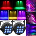 thumbnail image 1 of Stage Lights 9x18W Uplights 4in1 RGBWA UV LED Par Lights Sound Activated DMX512 Control 2 Pack, 1 of 6