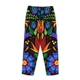 thumbnail image 5 of Disketp Colorful Floral Print Women'S Comfy Pajama Pants Casual Drawstring Palazzo Lounge Wide Leg Pants, 5 of 9