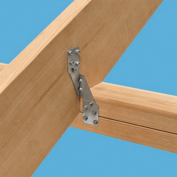 60Pcs Strong-Tie H2.5A, HOT-DIP Galvanized Steel Heavy Duty Hurricane Tie, Hurricane Straps Trusses/Rafters Ties