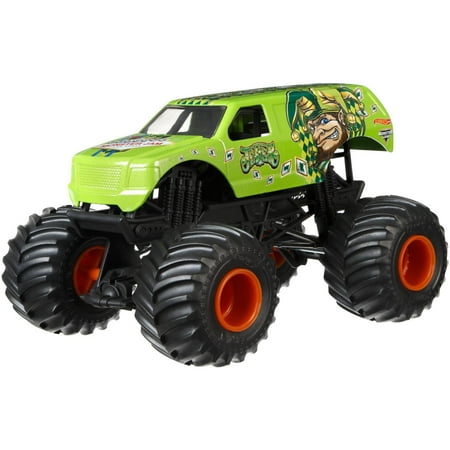 - Hot Wheels Monster Jam Jester Green Vehicle