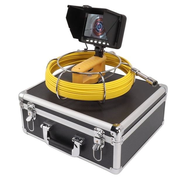 5in LCD Screen Sewer Camera IP68 Waterproof Pipe Sewer Inspection Camera 8GB Memory Card 100-240V US Plug, Inspection Analysis Borescopes Industrial Endoscope For Home Wall Duct