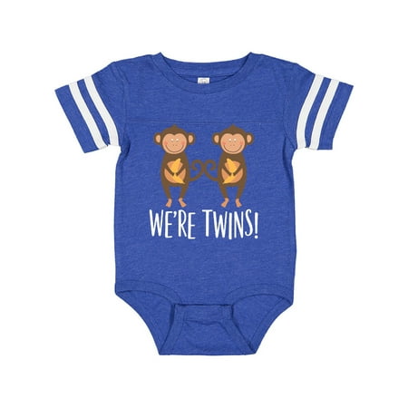 

Inktastic Monkey Twins Boy Girl Gift Idea Gift Baby Boy or Baby Girl Bodysuit