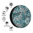 thumbnail image 5 of XMXY Zebra Leopard Print Animal Spare Tire Cover，Universal Waterproof Cover for Jeep RV Tire Wheel Protection 16 inch, 5 of 8