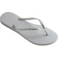 thumbnail image 2 of Havaianas Womens SLIM LOGO METALLIC SANDAL, GREY, 35/36, 2 of 4