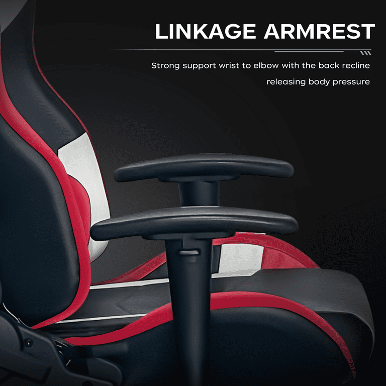 JoooDeee Gaming Chair with Footrest and Ergonomic Lumbar Massage